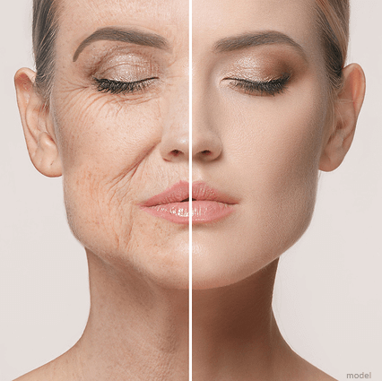 Làn da trước và sau lão hóa
